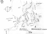 Map showing part of Bradford and Calverley Moors c1720